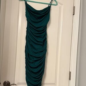 Oh Polly Dark Green Midi Dress